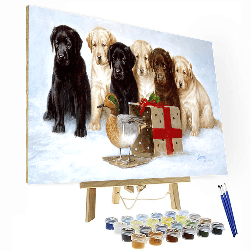 Greenhorn Christmas Paint By Number Painting Set