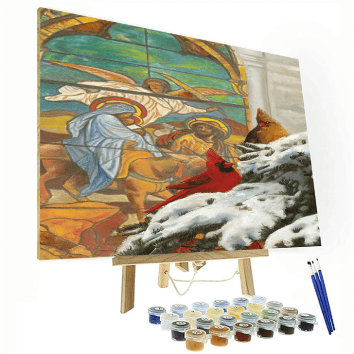 Stained Glass Paint By Number Painting Set