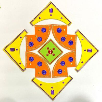 Artnbuff Galleria - Rangoli yellow orange green2