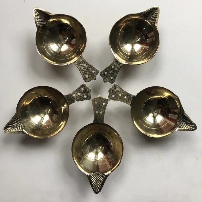 Traditional Brass Diya Oil lamp - Image 2