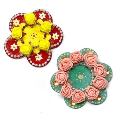 Handcrafted Readymade Rangoli/Candle-holder