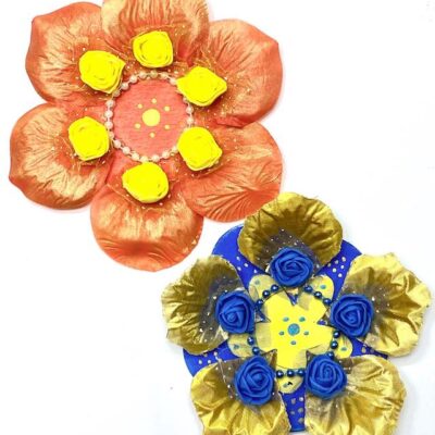 Handcrafted Readymade Rangoli/Candle-holder